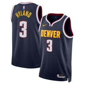Muške NBA Dres Denver Nuggets Bones Hyland 3 Nike 2022-23 Icon Edition Navy Swingman